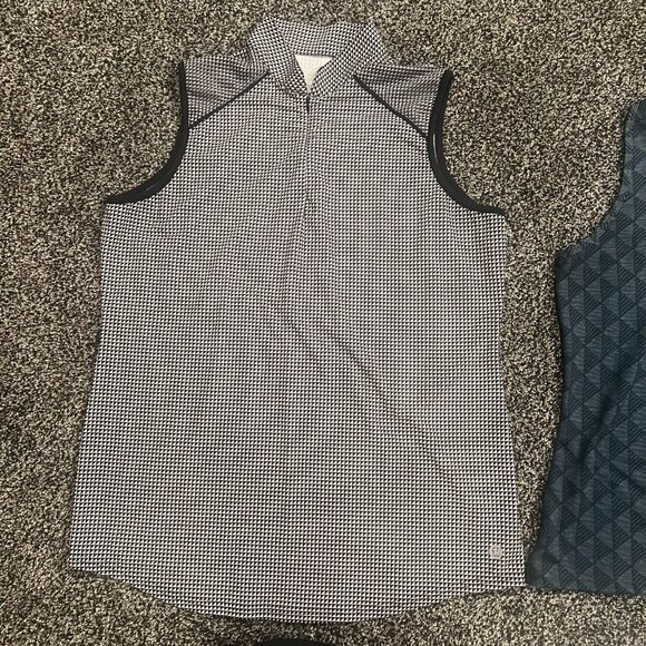 LOT of 4 Women's ADIDAS, PEBBLE BEACH. Sleeveless/LS Golf Tops Shirts Size L-XL - Picture 5 of 9